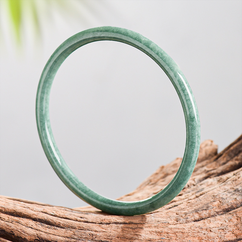 Woman Accessory - Natural Burmese Jadeite Bracelet Bangle Real