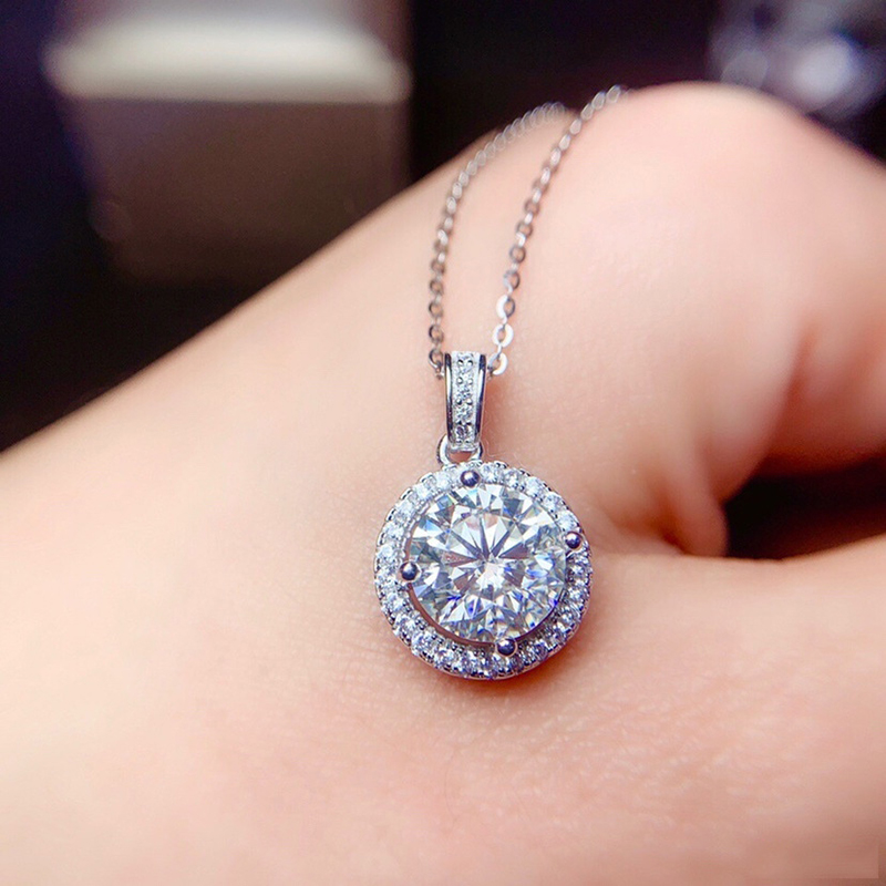 0.5-2ct Square Moissanite Neck - đánh giá và giá Charm Necklace Dainty
