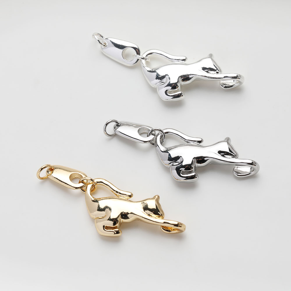 2PCS Dainty Animal Design Cat  - đánh giá và giá Charm Necklace Dainty