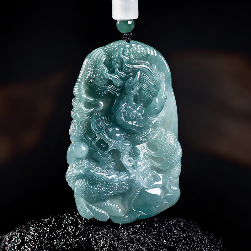 Natural Burmese Jadeite Dragon - đánh giá và giá Woman Accessory