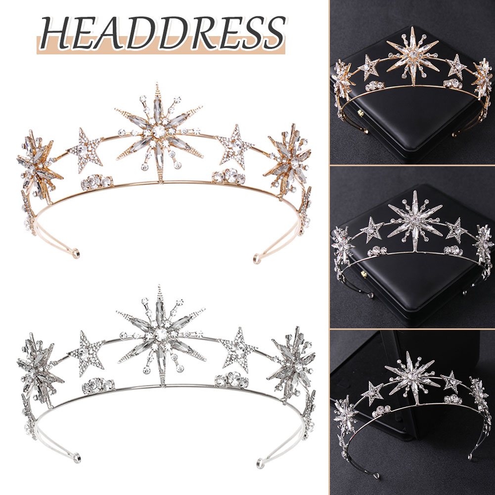 Star Shapedcrown Sparkling Rhi - đánh giá và giá Women'S Wedding Accessories