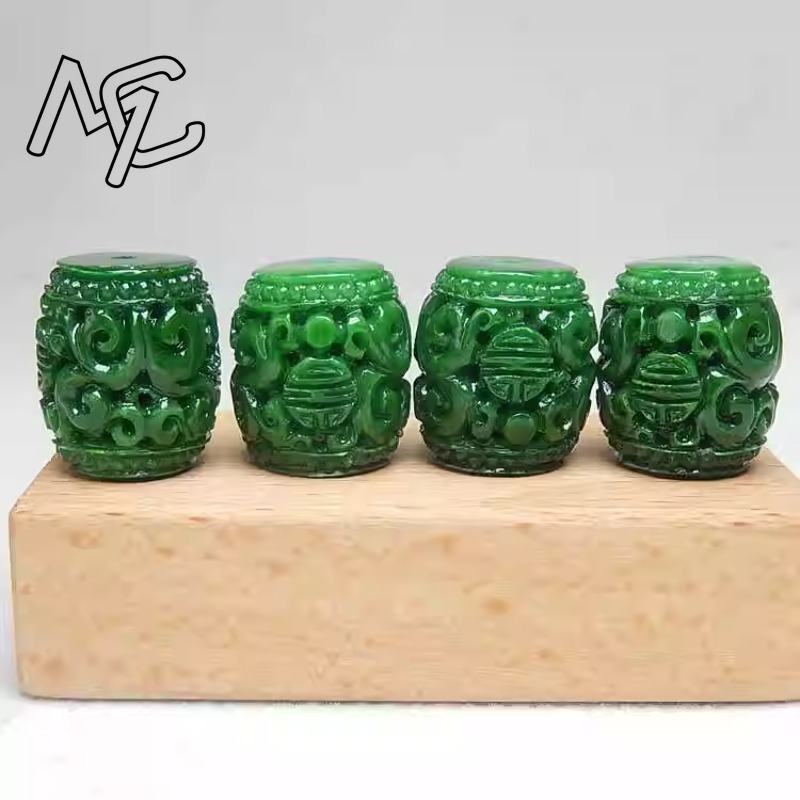 5pc Natural Green Jade Carving - đánh giá và giá Woman Accessory