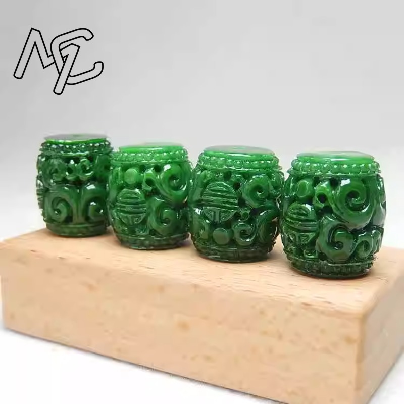 5pc Natural Green Jade Carving - đánh giá và giá Woman Accessory