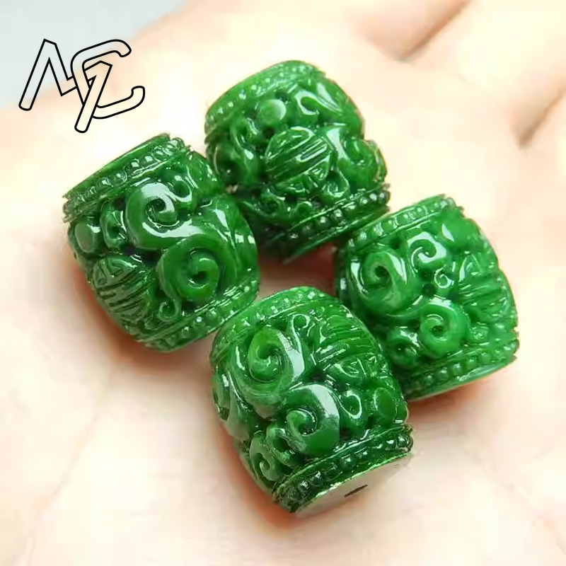 5pc Natural Green Jade Carving - đánh giá và giá Woman Accessory