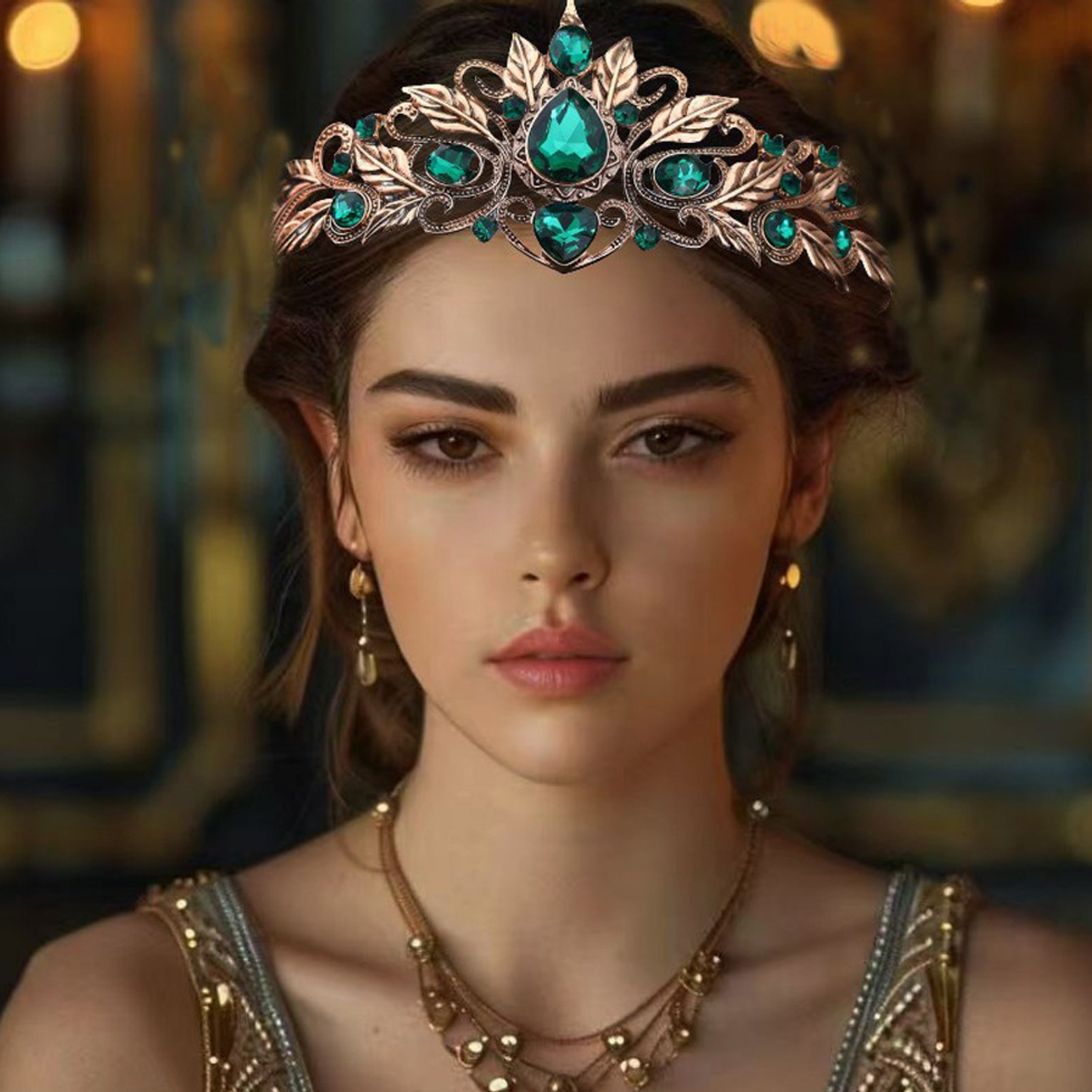Baroque Style Round Tear Drop  - đánh giá và giá Women'S Wedding Accessories
