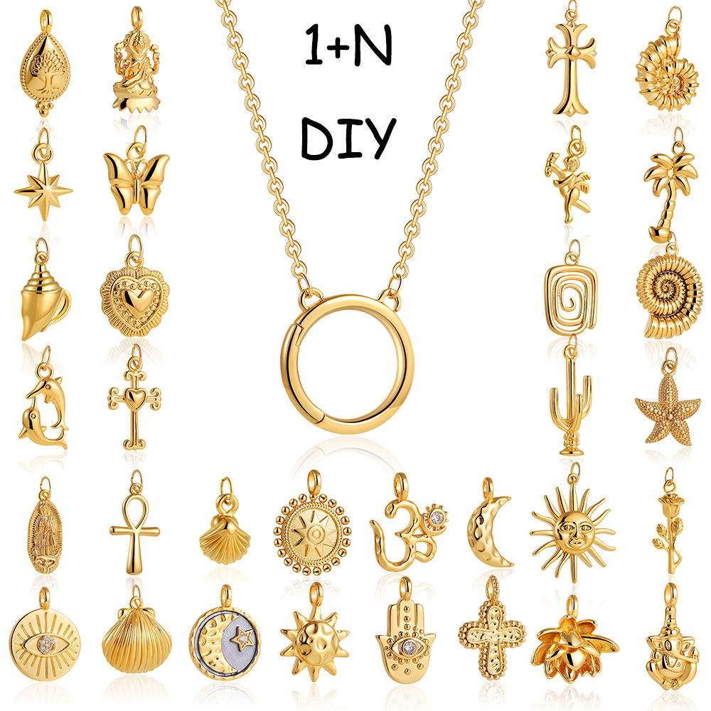 Dainty Sun Moon Star Cross Evi - đánh giá và giá Charm Necklace Dainty