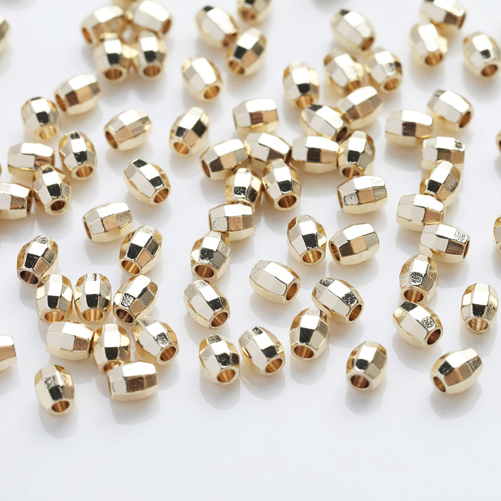 30PCS Dainty Oval Brass Beads  - đánh giá và giá Charm Necklace Dainty