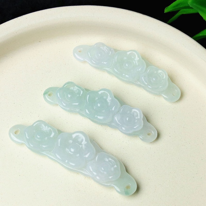 1pc Natural Jadeite Emerald Fl - đánh giá và giá Woman Accessory