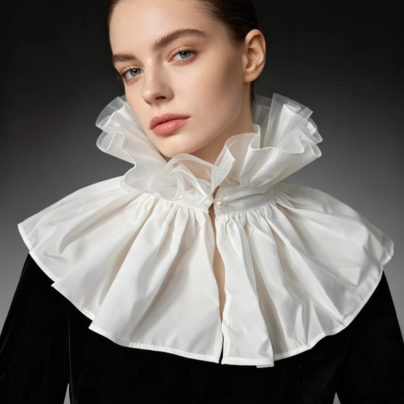 Detachable High Ruffled False  - đánh giá và giá Woman Accessory
