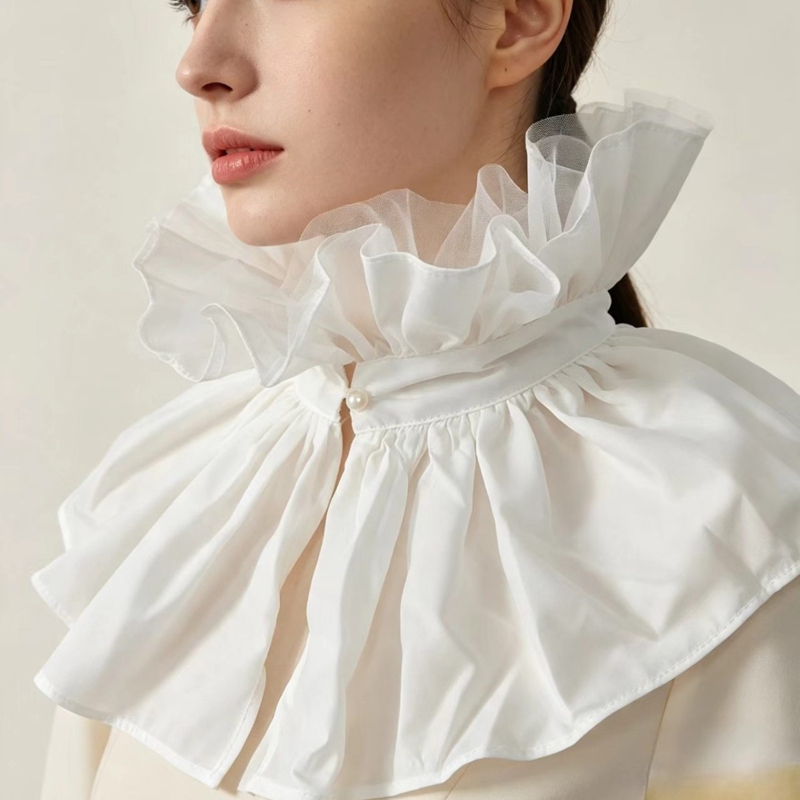 Detachable High Ruffled False  - đánh giá và giá Woman Accessory