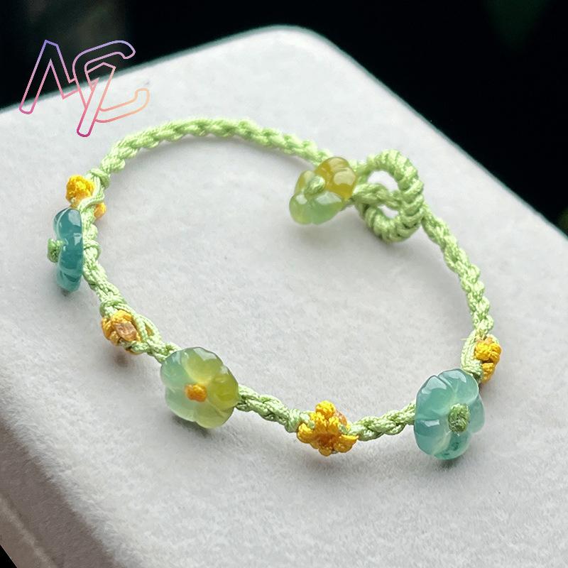Myanmar Jadeite Flower Bracele - đánh giá và giá Woman Accessory