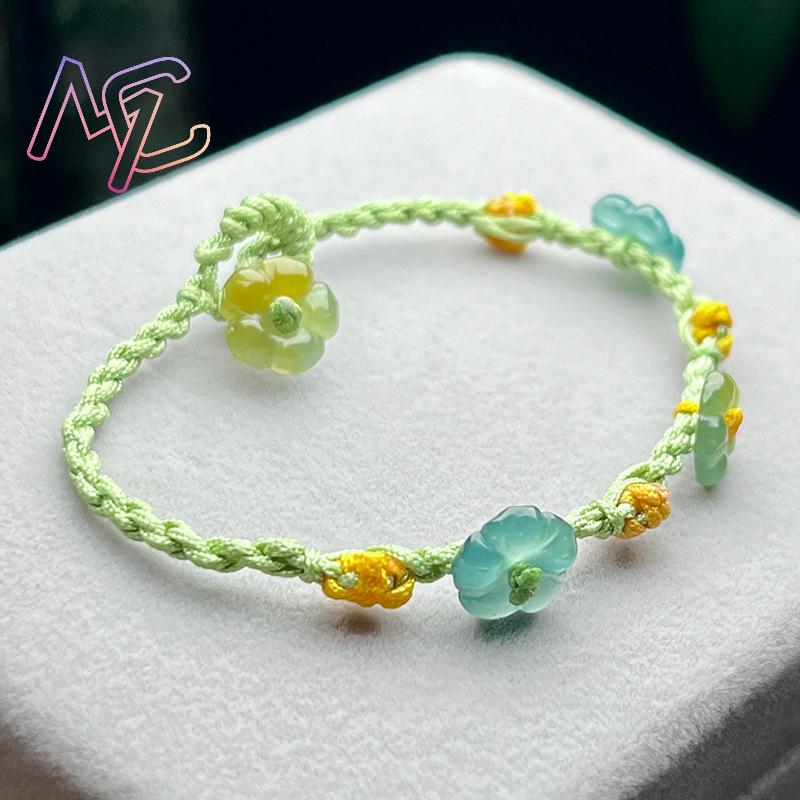 Myanmar Jadeite Flower Bracele - đánh giá và giá Woman Accessory