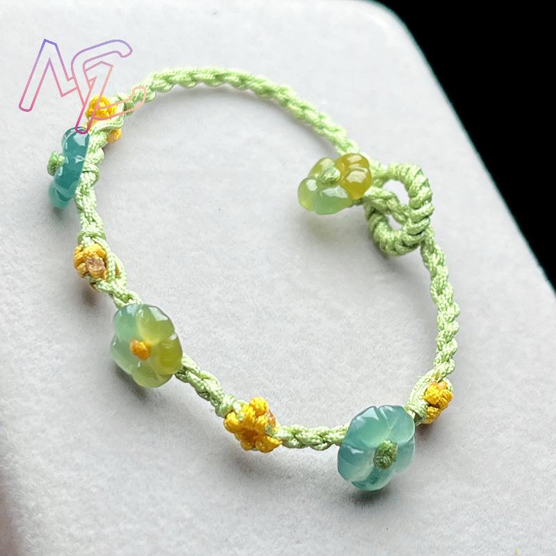 Myanmar Jadeite Flower Bracele - đánh giá và giá Woman Accessory