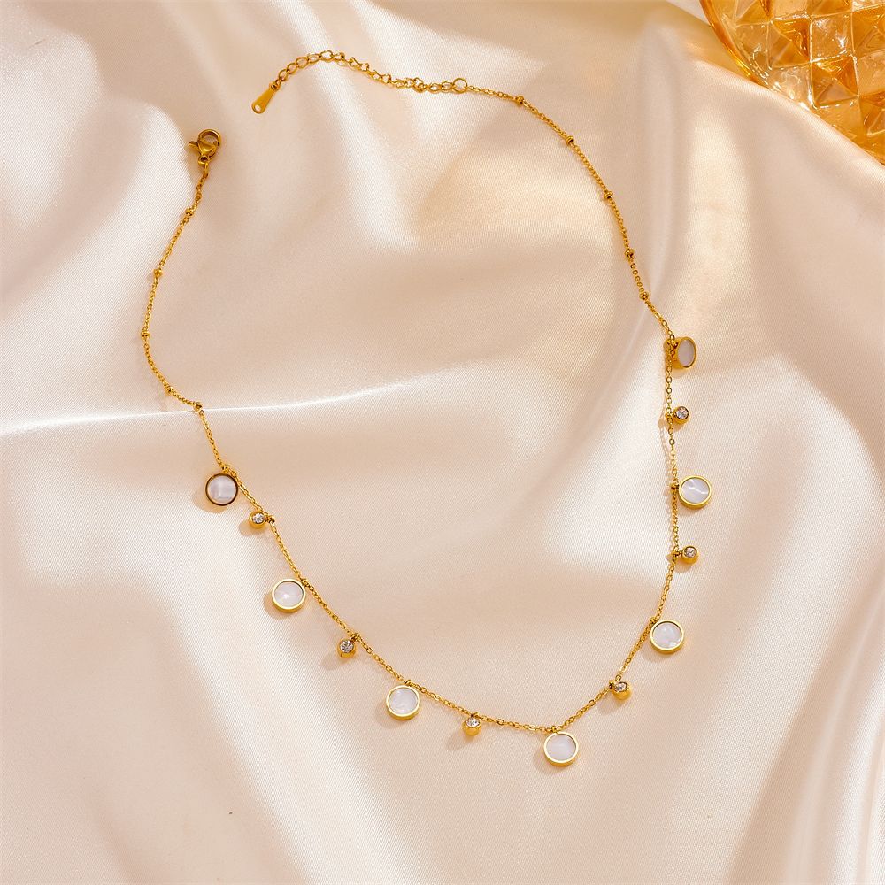 Dainty 18K Gold Plated Stainle - đánh giá và giá Charm Necklace Dainty