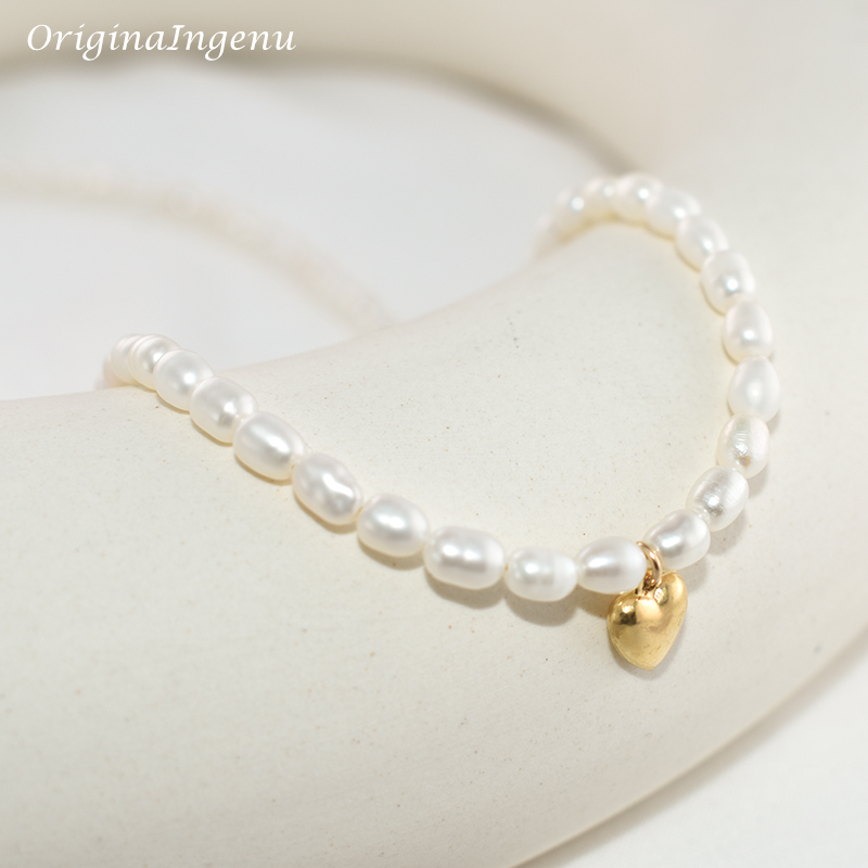 14K Gold Filled Natural Pearl  - đánh giá và giá Charm Necklace Dainty