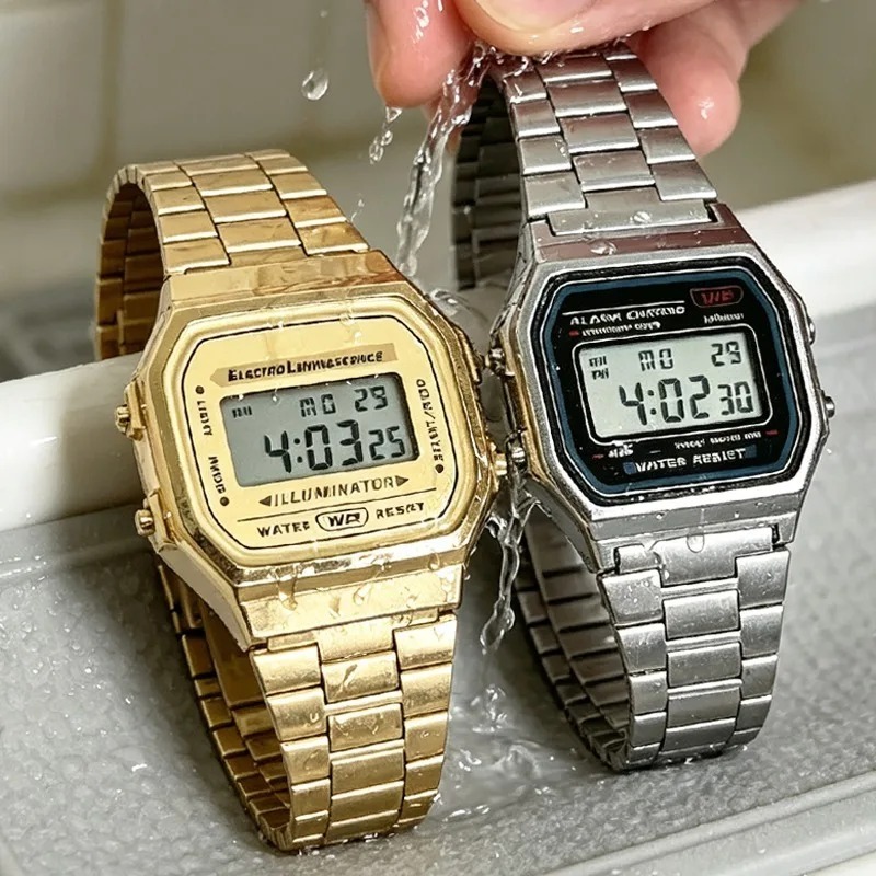 Luxury F91W Steel Band Watches - đánh giá và giá Women Accessories Display