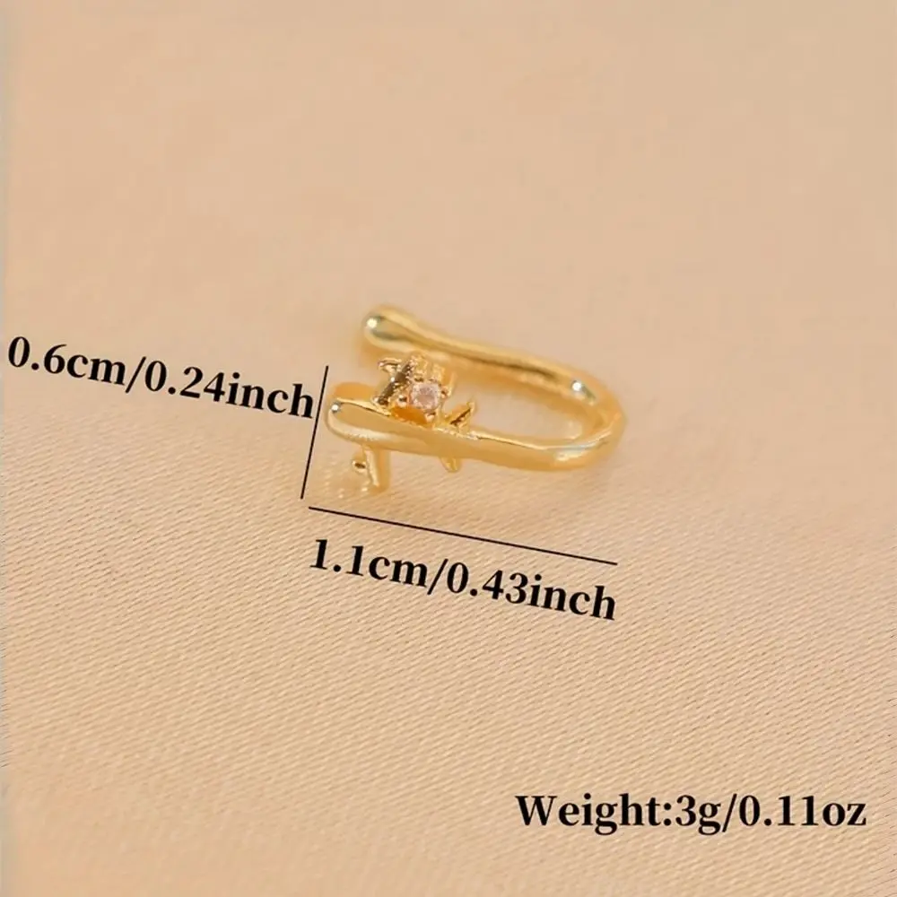1PC Airplane Design No Piercin - đánh giá và giá Women'S Accessories Jewelry Sale