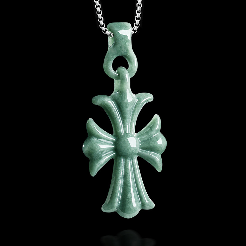 Natural Burmese Jadeite Cross  - đánh giá và giá Woman Accessory