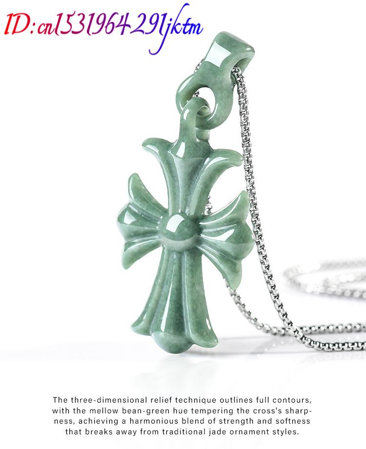 Natural Burmese Jadeite Cross  - đánh giá và giá Woman Accessory