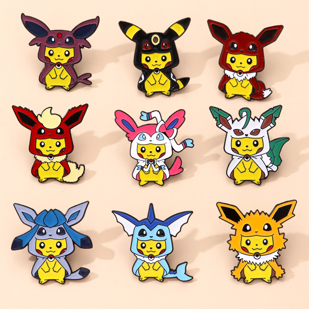 9Pcs Anime Pokemon Lapel Pins  - đánh giá và giá Women'S Accessories Jewelry Sale