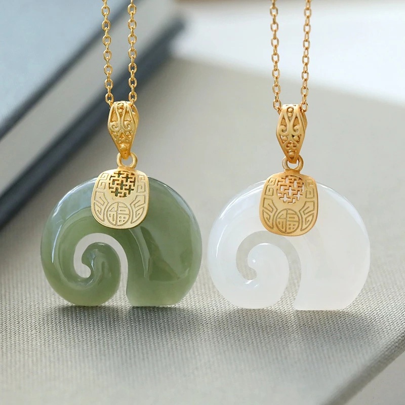 Boutique Natural Stone Hetian  - đánh giá và giá Charm Necklace Dainty