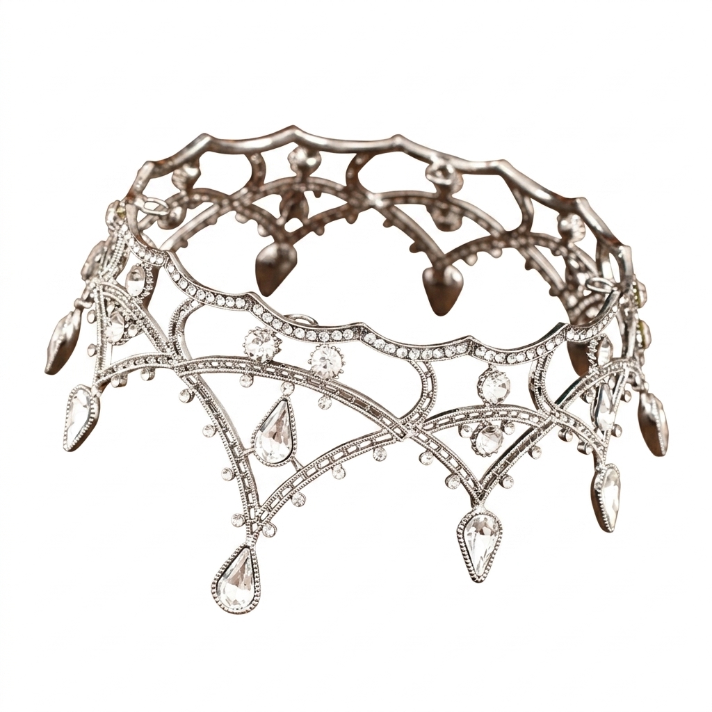 1pc Baroque Crystal Crown Eleg - đánh giá và giá Women'S Wedding Accessories