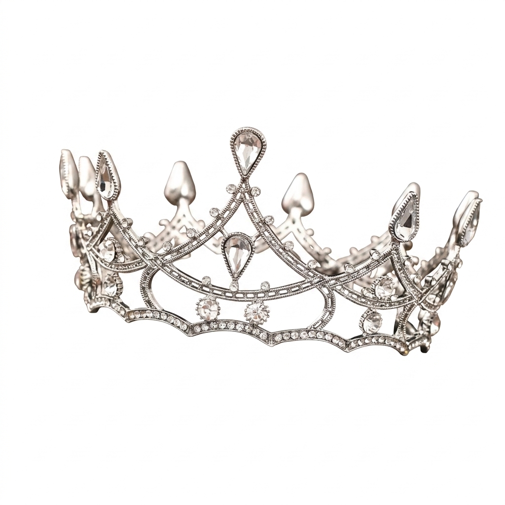 1pc Baroque Crystal Crown Eleg - đánh giá và giá Women'S Wedding Accessories