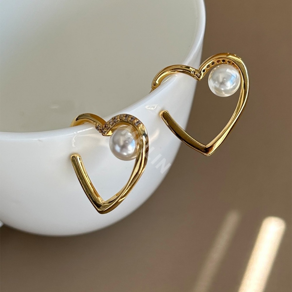 Love Heart Pearl Earrings for  - đánh giá và giá Women'S Accessories Jewelry Sale