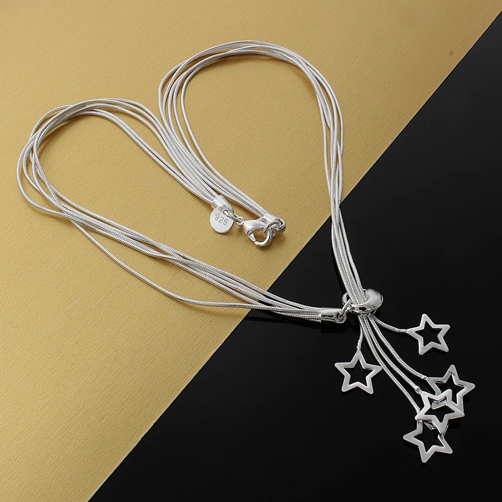 45cm Hot sale 925 Sterling Sil - đánh giá và giá Women'S Accessories Jewelry Sale