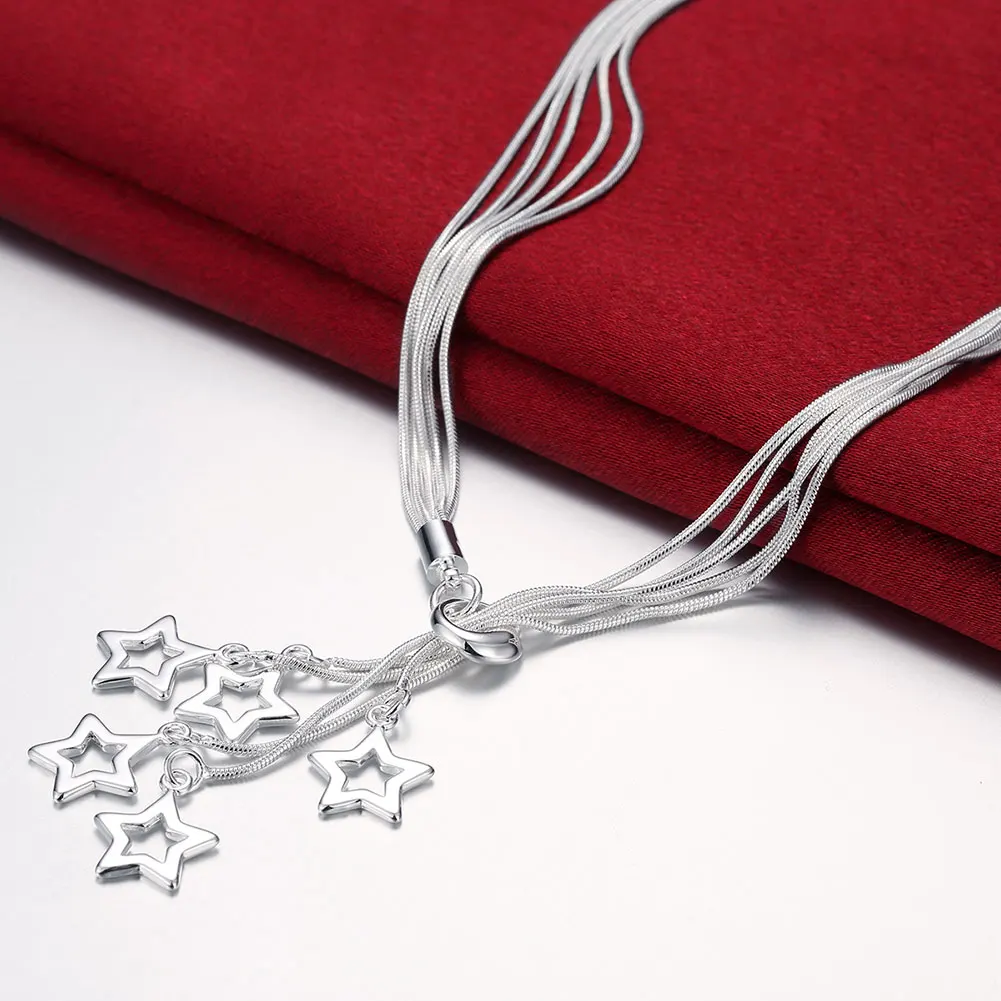 45cm Hot sale 925 Sterling Sil - đánh giá và giá Women'S Accessories Jewelry Sale