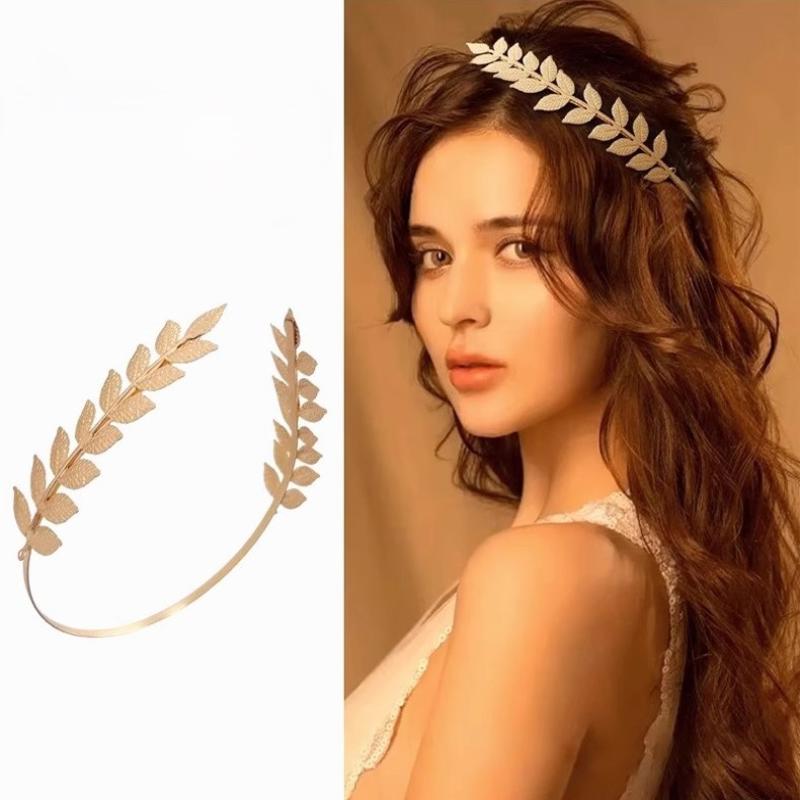 【B】Retro Gold Color Leaf Headb - đánh giá và giá Women'S Wedding Accessories