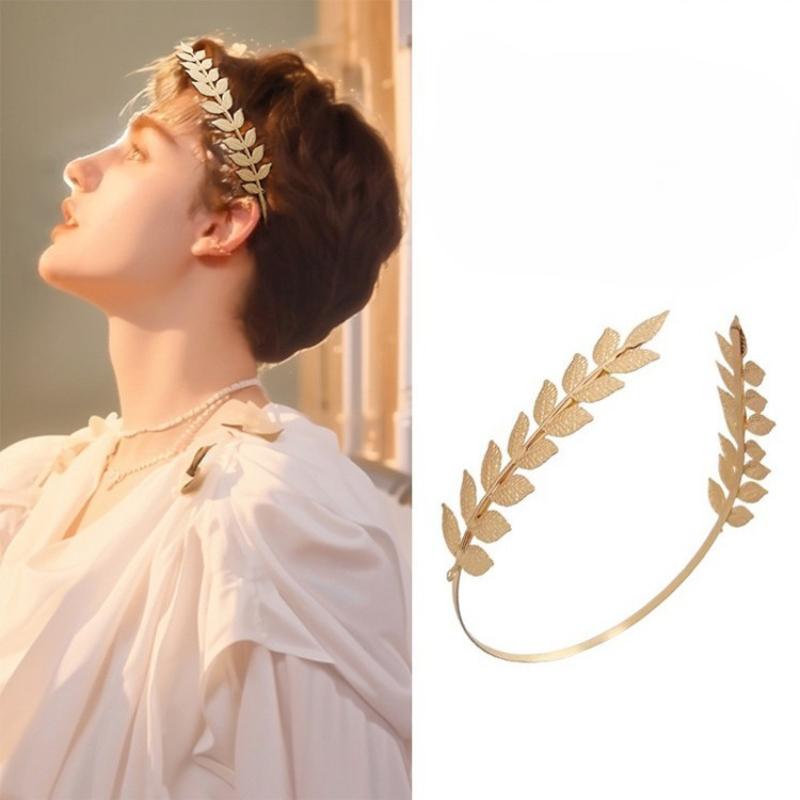 【B】Retro Gold Color Leaf Headb - đánh giá và giá Women'S Wedding Accessories