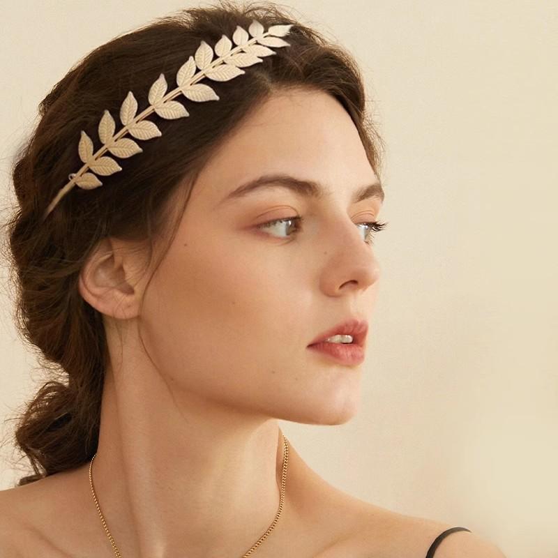 【B】Retro Gold Color Leaf Headb - đánh giá và giá Women'S Wedding Accessories